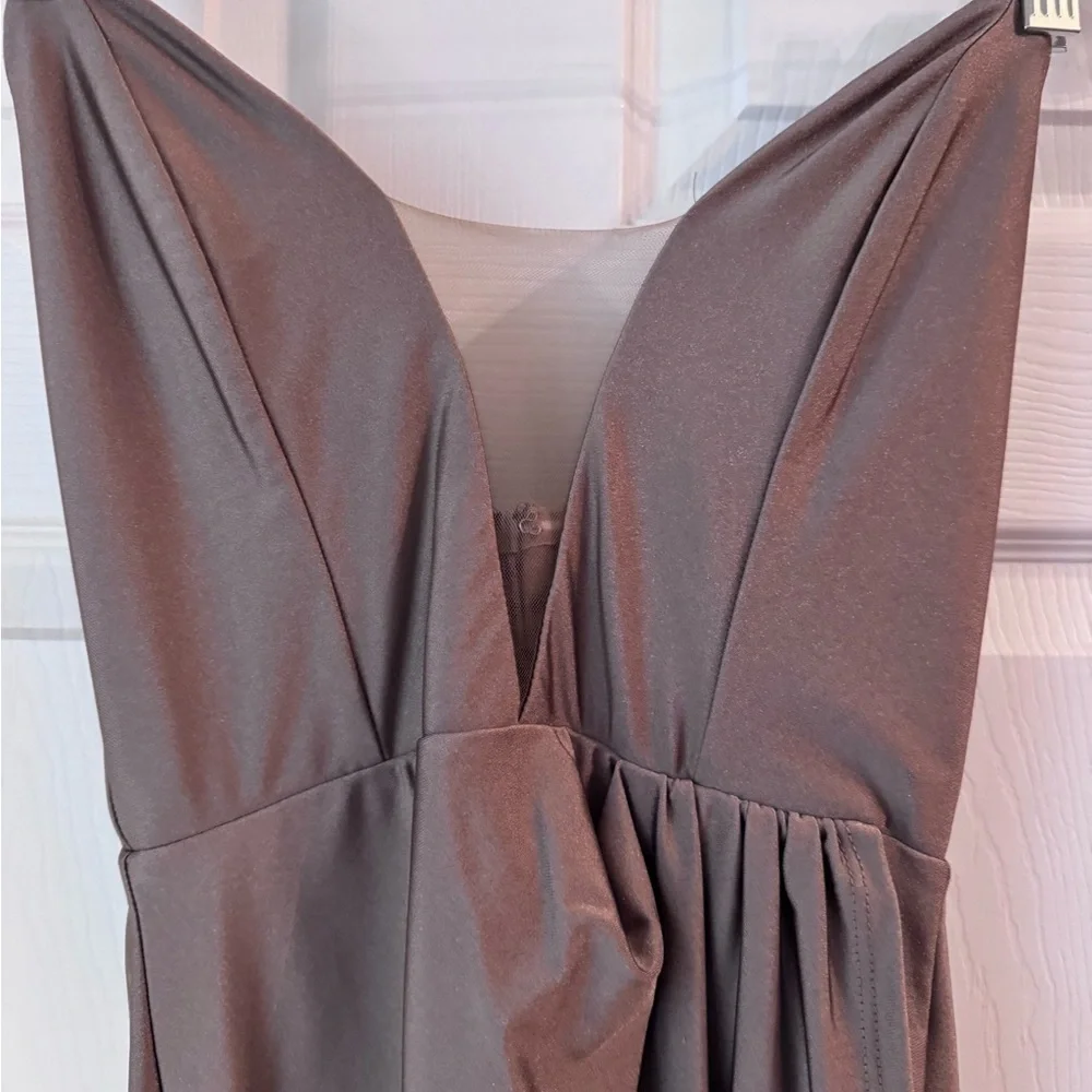 Jake Gown Michael Costello for Revolve Taupe XS - Picture 4 of 7